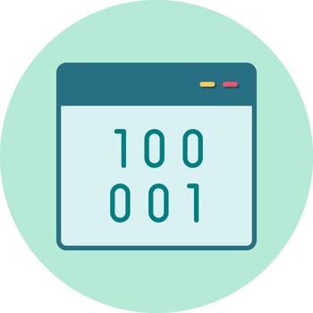 Binary Vector Icon