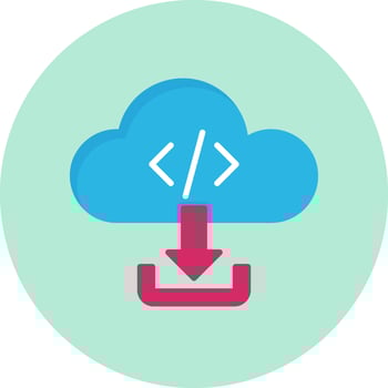 Cloud Download Vector Icon