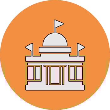 Embassy Vector Icon