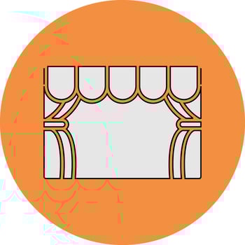 Stage Vector Icon