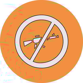 No Rifle Vector Icon