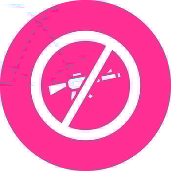 No Rifle Vector Icon