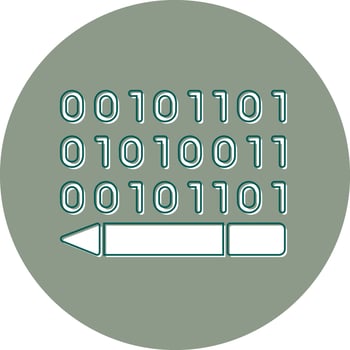 Binary Code Vector Icon