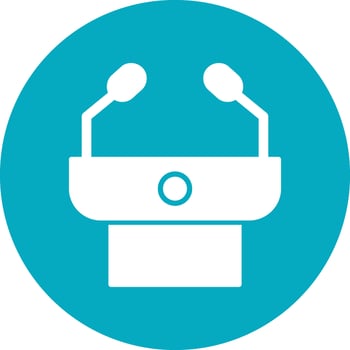 Press Conference Vector Icon