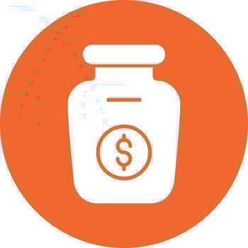 Money Jar Vector Icon