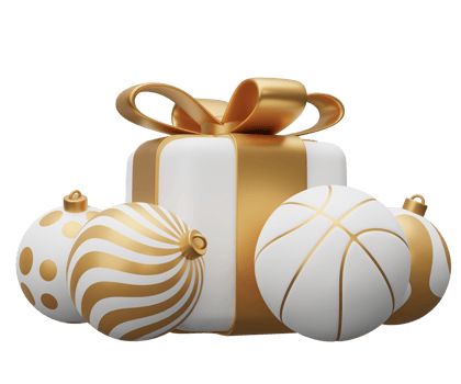 basketball ball christmas gift png