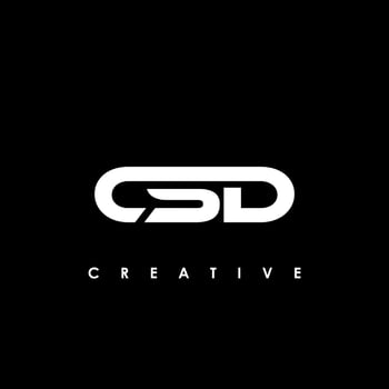 CSD Letter Initial Logo Design Template Vector Illustration