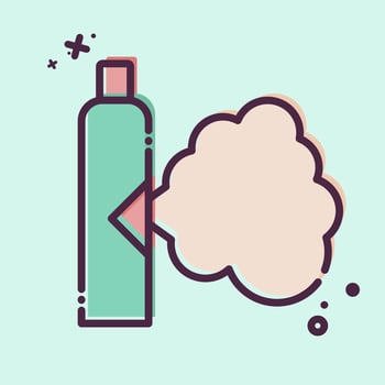Icon Gas. related to Poison symbol. MBE style. simple design editable. simple illustration vector