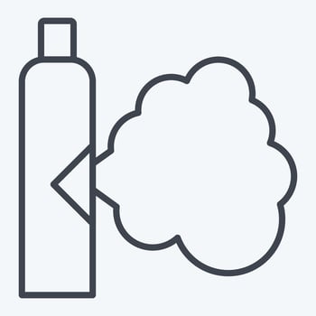 Icon Gas. related to Poison symbol. line style. simple design editable. simple illustration vector