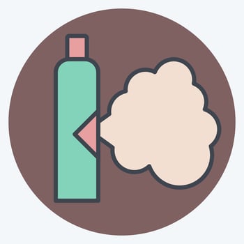 Icon Gas. related to Poison symbol. color mate style. simple design editable. simple illustration vector