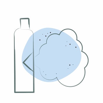 Icon Gas. related to Poison symbol. Color Spot Style. simple design editable. simple illustration vector