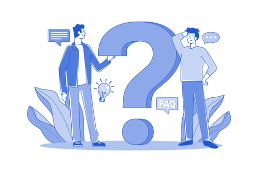 Two Guys Think About A Question vector
