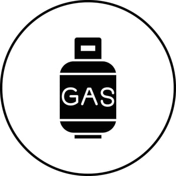 Gas Cylinders Vector Icon