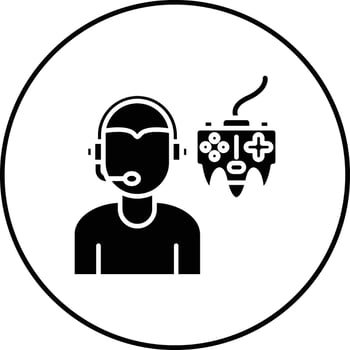 Gamer Vector Icon