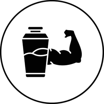 Protein Shake Vector Icon
