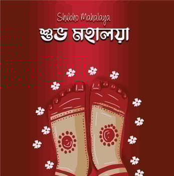 happy mahalaya , SUBHO MAHALAYA, DURGA PUJA POSTERS vector