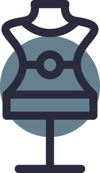 Mannequin Creative Icon Design vector