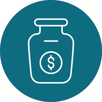 Money Jar Vector Icon