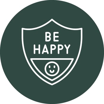 Be Happy Vector Icon