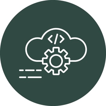 Cloud Computing Vector Icon