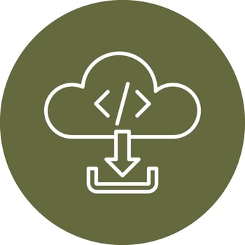 Cloud Download Vector Icon