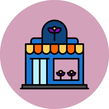 Flower Shop Vector Icon