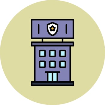 Police Station Vector Icon