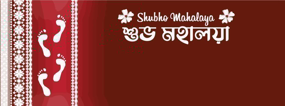 happy mahalaya , SUBHO MAHALAYA, DURGA PUJA POSTERS vector