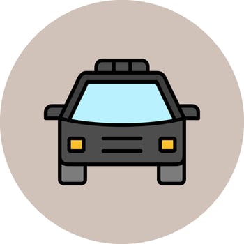 Police Car Vector Icon