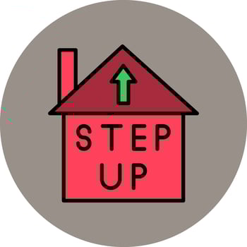 Step Up Vector Icon