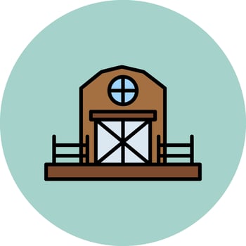 cowshed Vector Icon
