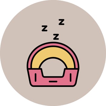 pet bed Vector Icon