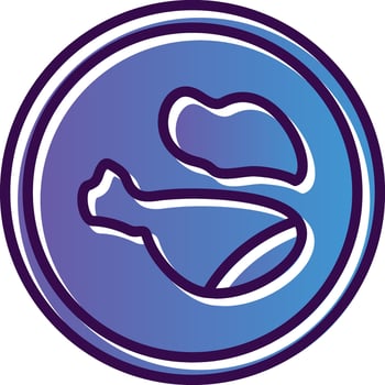 Chicken Vector Icon Design