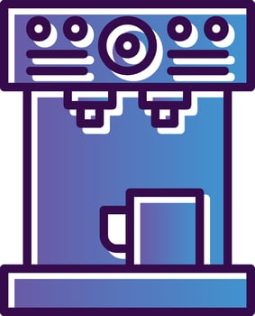 Coffee Machine Vector Icon Design