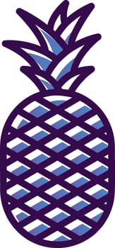 Pineapple Vector Icon Design