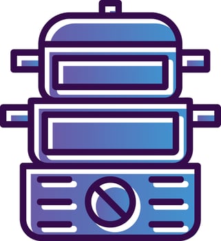 Steamer Vector Icon Design