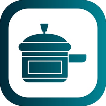 Pressure Cooker Vector Icon Design