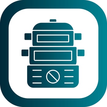 Steamer Vector Icon Design