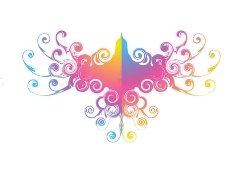 Beautiful Colorful Painting eagle pigeon bird flying isolated in white wallpaper vector