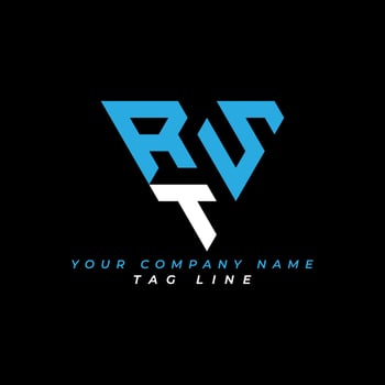 RST letter logo creative design with vector graphic Pro Vector