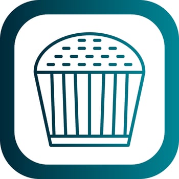 Cupcake Vector Icon Design