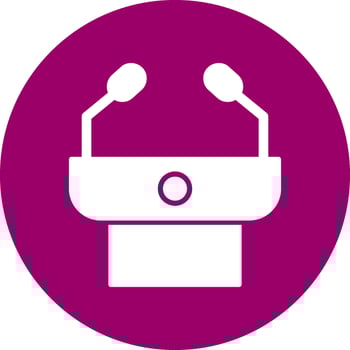 Press Conference Vector Icon