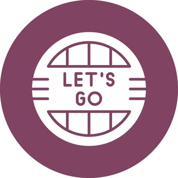Lets Go Vector Icon
