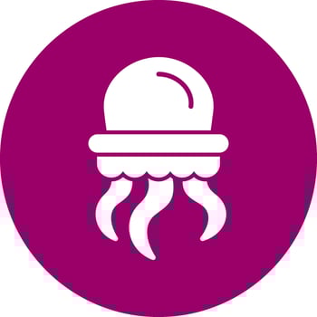 Jellyfish Vector Icon