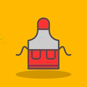 Apron Vector Icon Design