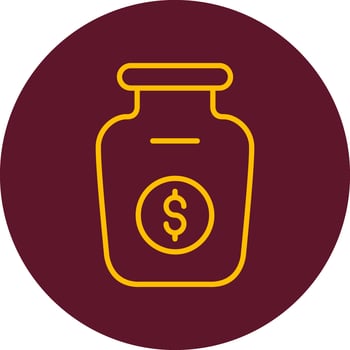Money Jar Vector Icon