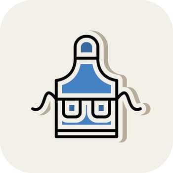 Apron Vector Icon Design