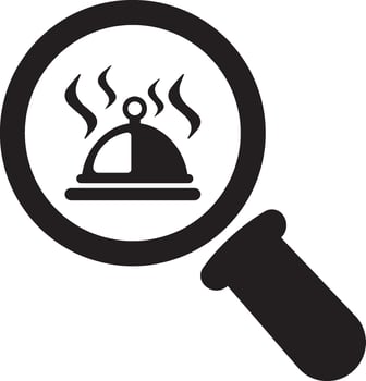 Food Search icon vector