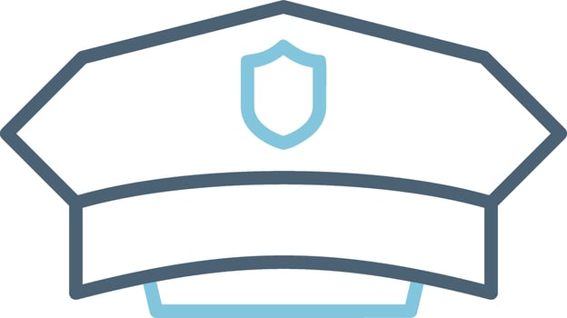 Police Hat Vector Icon