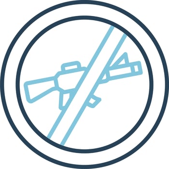 No Rifle Vector Icon